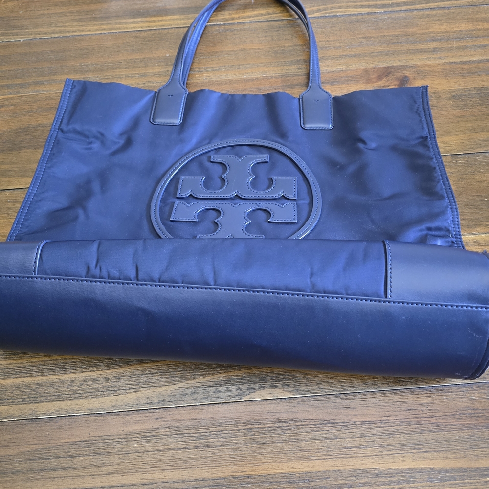 Tory Burch Navy Blue Tote Bag
